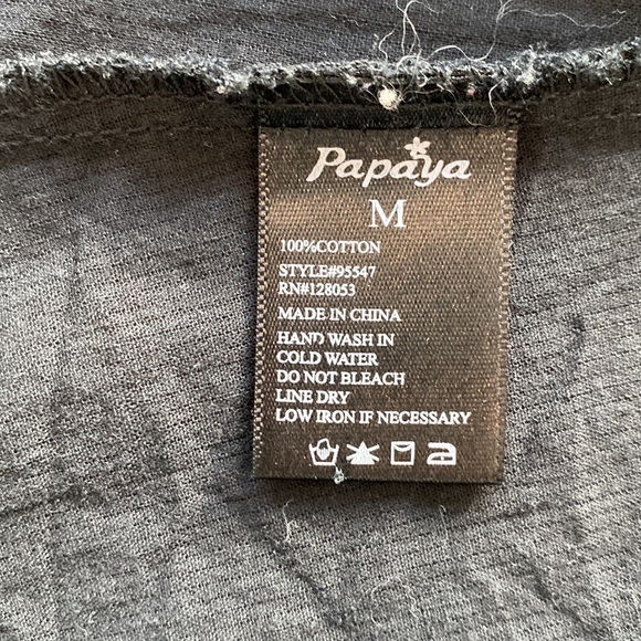 Papaya black blouse - Picture 7 of 9